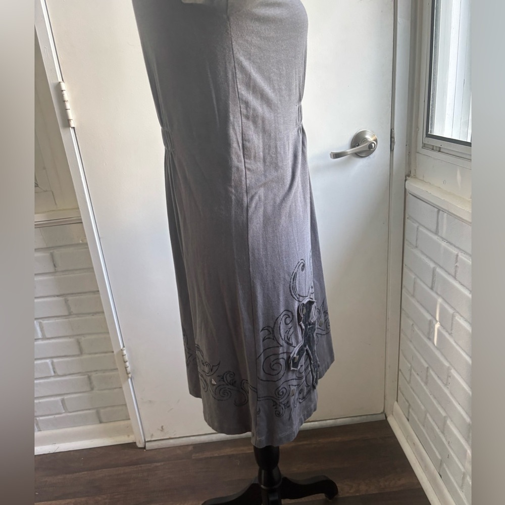 Ariat Y2K Studded Velvet Dress XS goth vintage embellished layered‎ - Picture 7 of 12